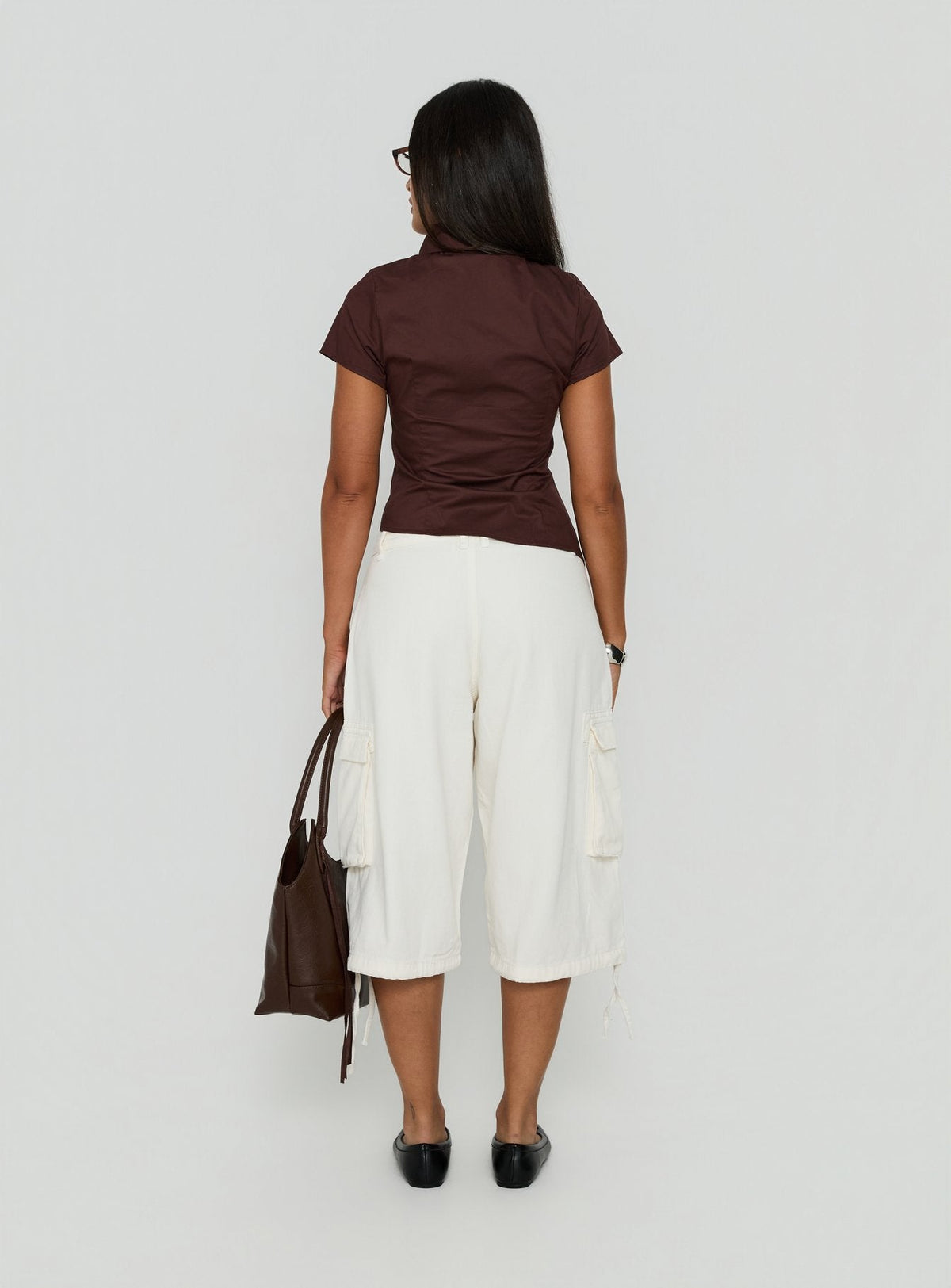 #NOVERA - Shorts Hudsen Crema Largos Cargo -