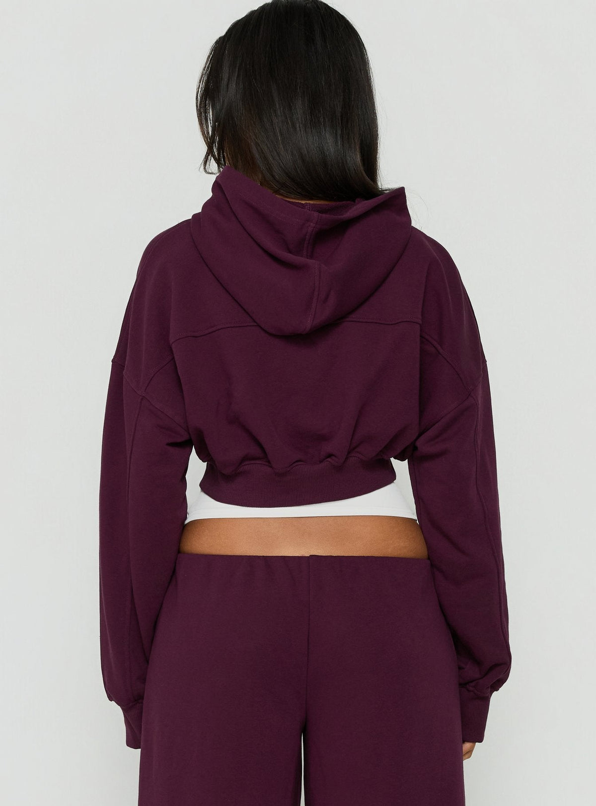 #NOVERA - Sudadera con Capucha Lanna Ciruela Polar con Cremallera -