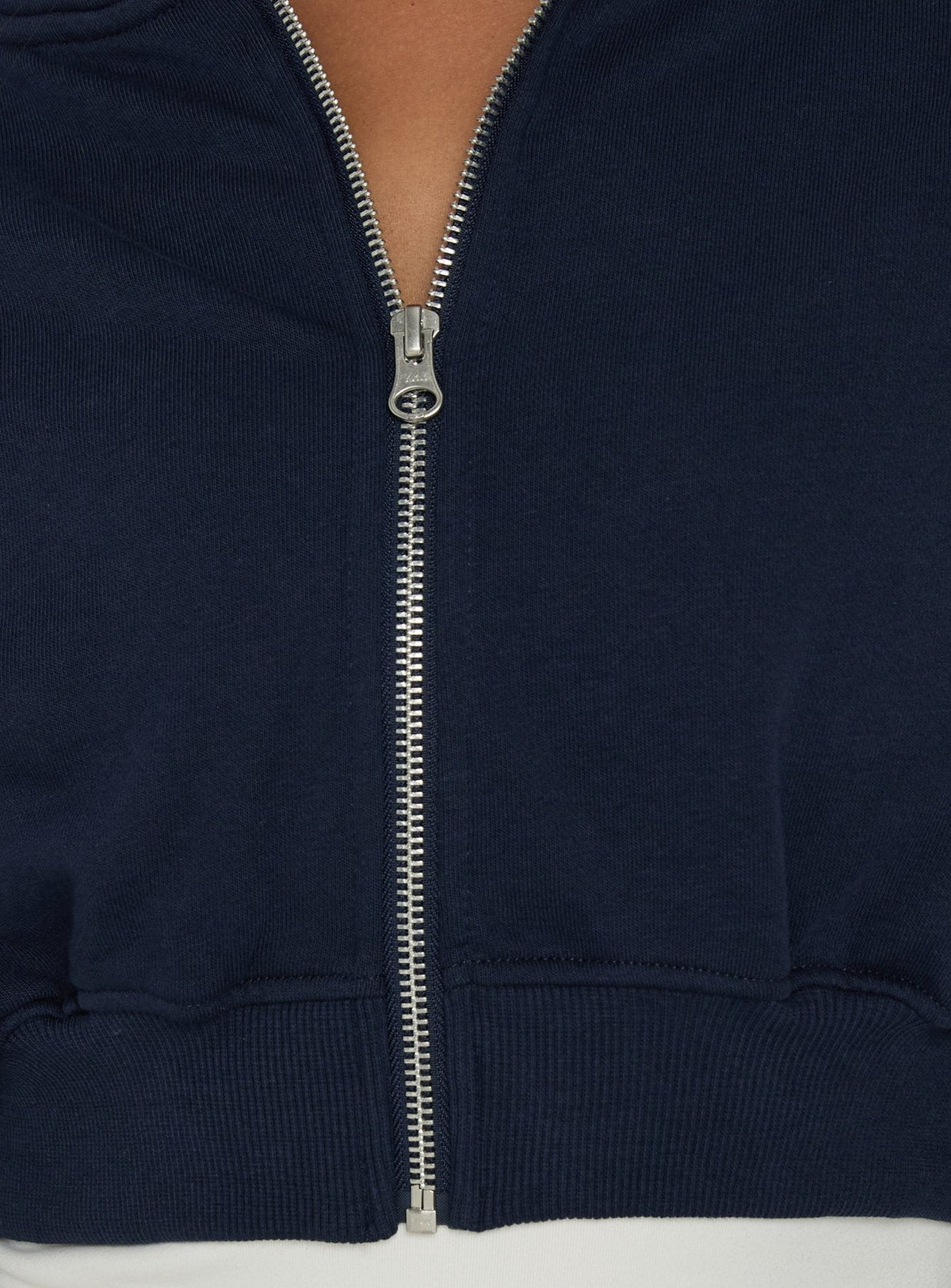 #NOVERA - Sudadera con Capucha Lanna Azul Marino Polar con Cremallera -