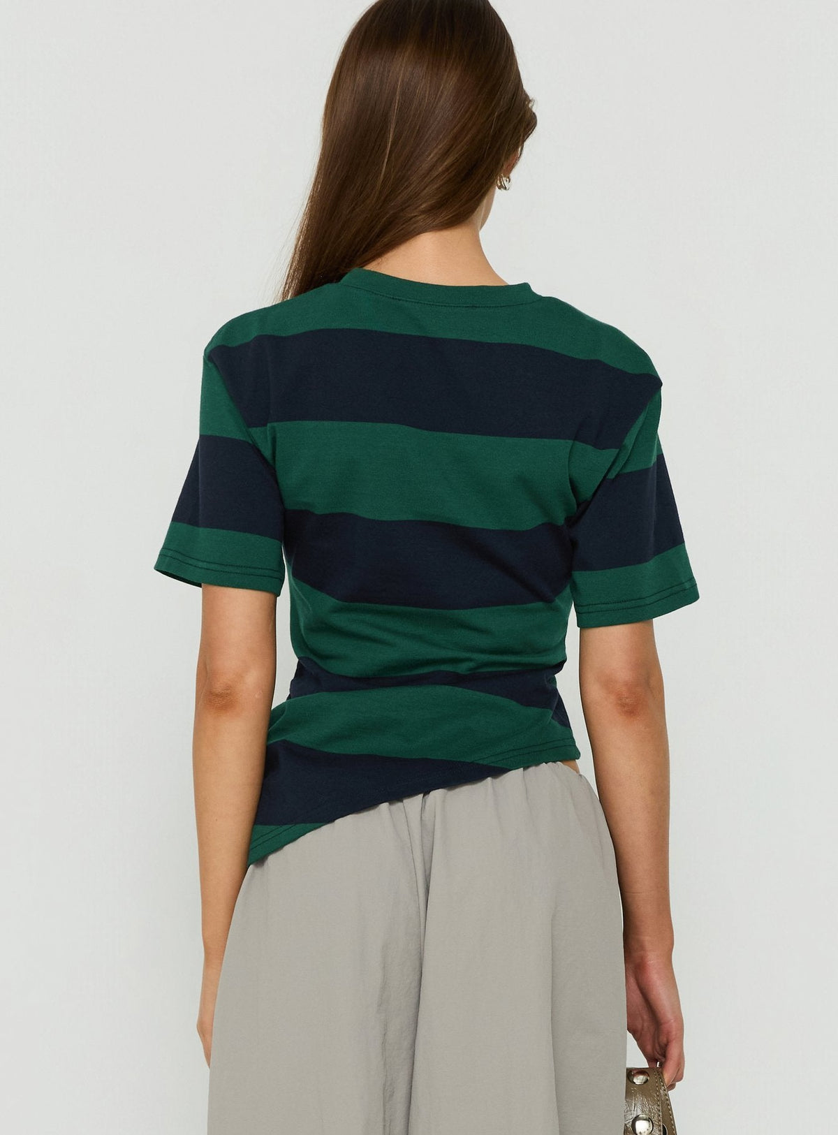 #NOVERA - Camiseta Huelva Verde de Rayas -
