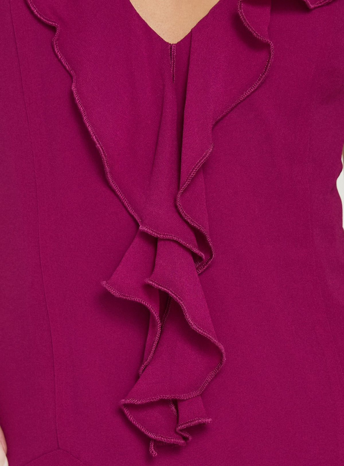 #NOVERA - Vestido Mini Blondie Ciruela con Volantes Halter -