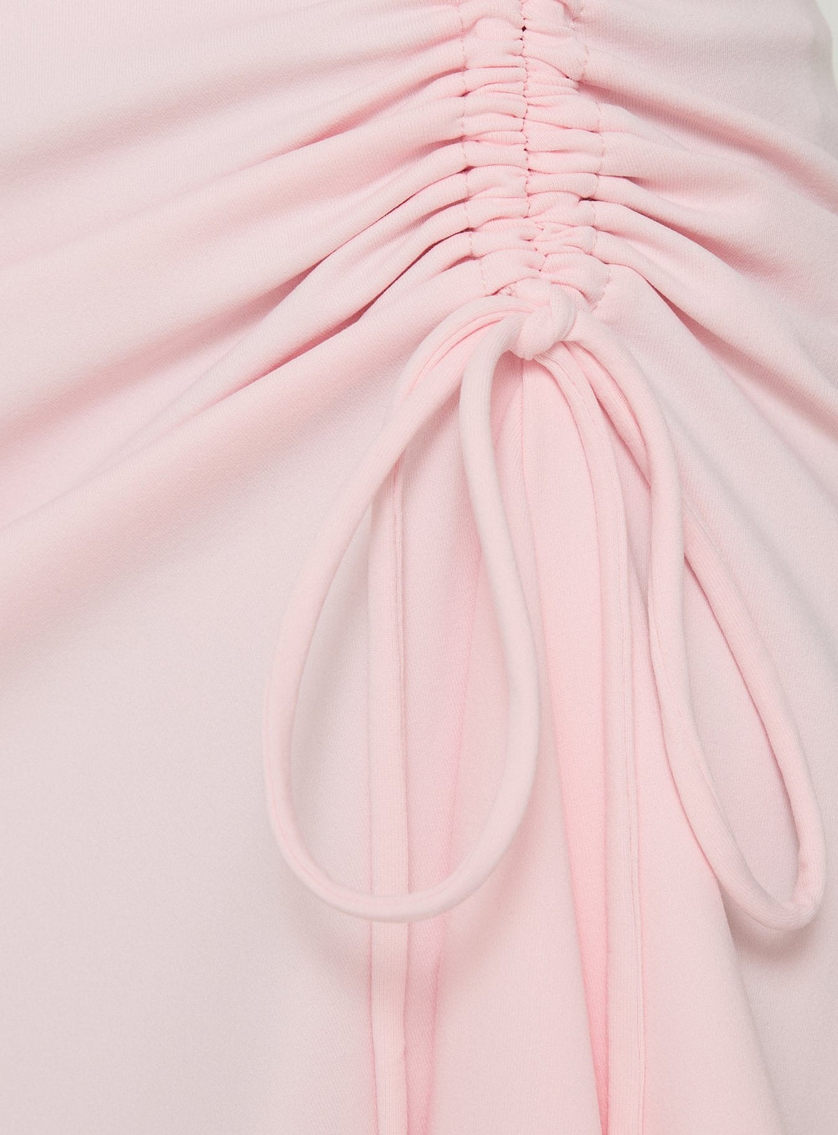 #NOVERA - Falda Midi Vesperra Rosa Fruncida -