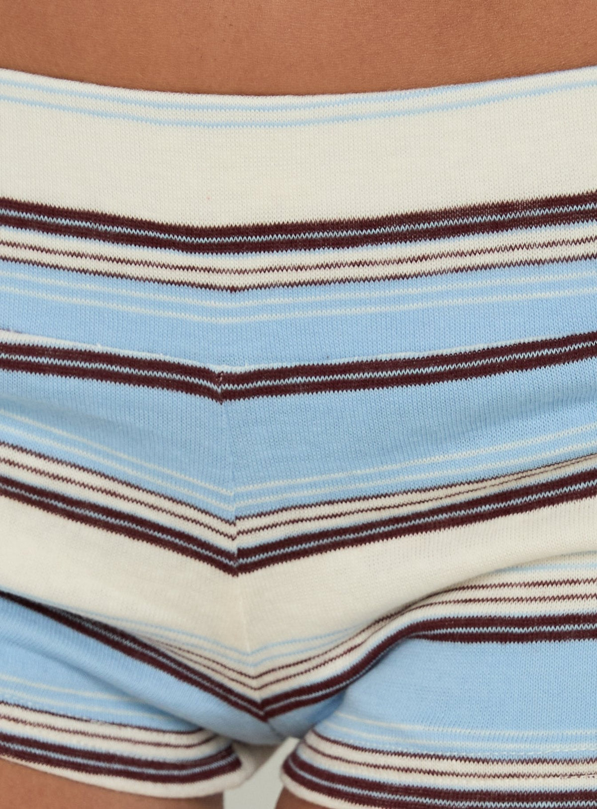 #NOVERA - Shorts Jacintah Azul de Rayas Micro -