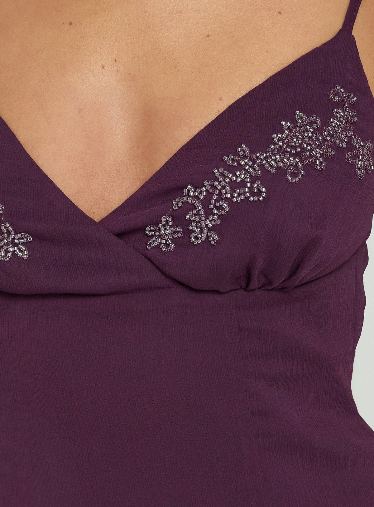 #NOVERA - Vestido Largo Jadira Ciruela -
