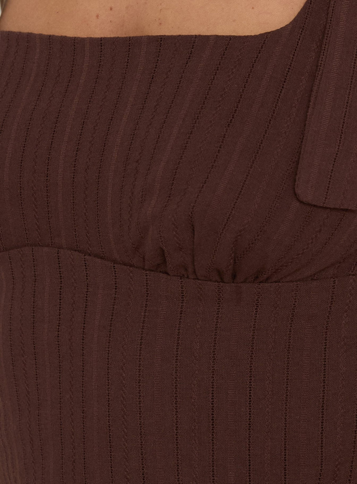 #NOVERA - Vestido Mini Ximena Marrón Oscuro -