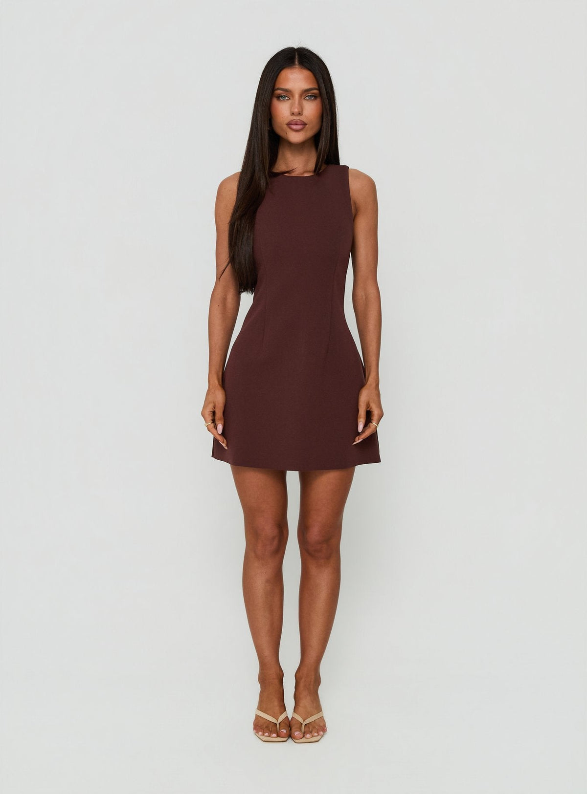 #NOVERA - Vestido Mini Anse Chocolate -