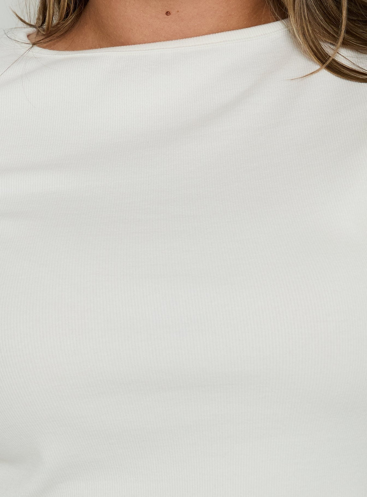 #NOVERA - Top Elaia Blanco de Manga 3/4 Talla Grande -
