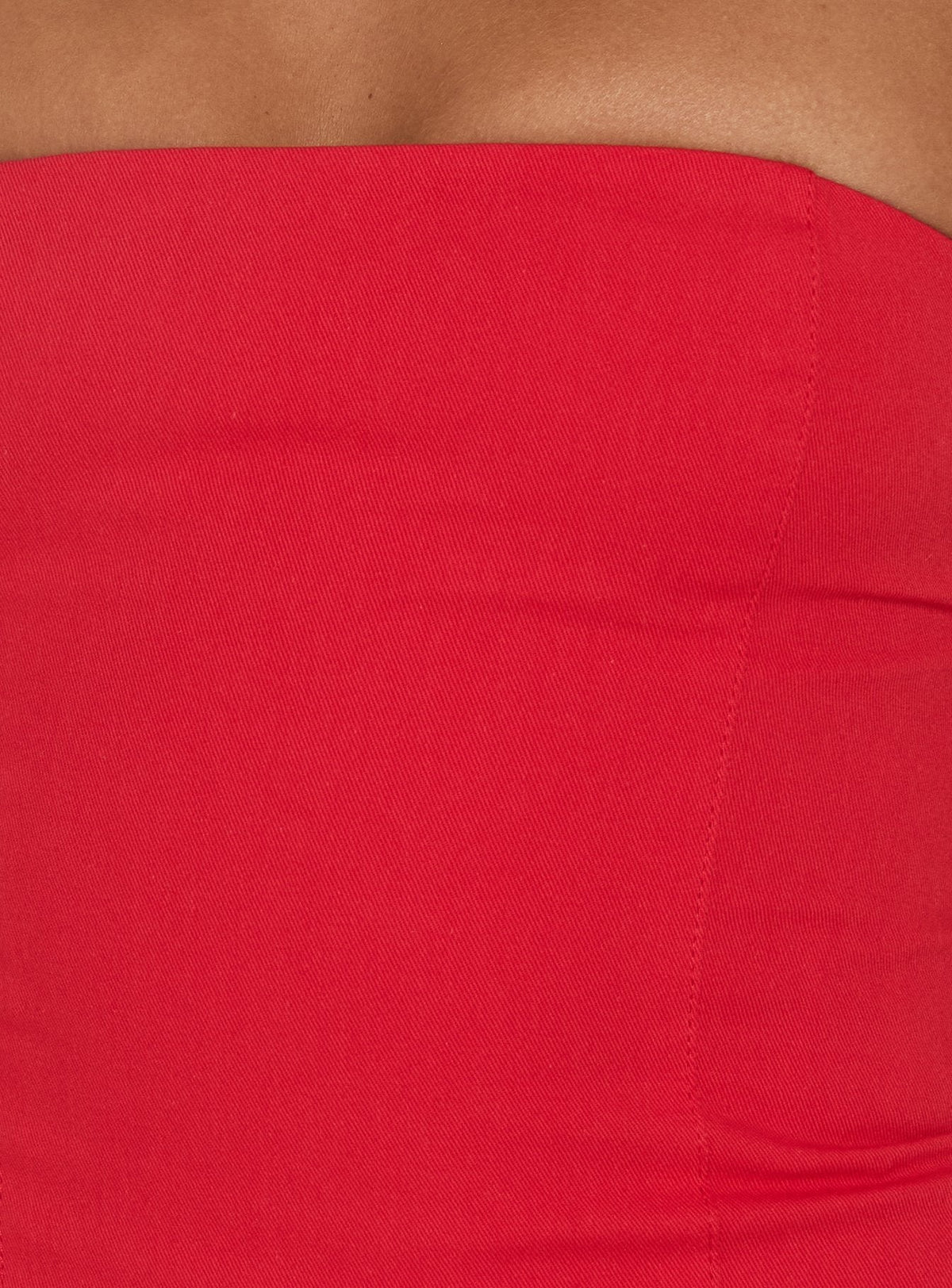 #NOVERA - Vestido Mini Esatora Rojo Halter Acampanado -