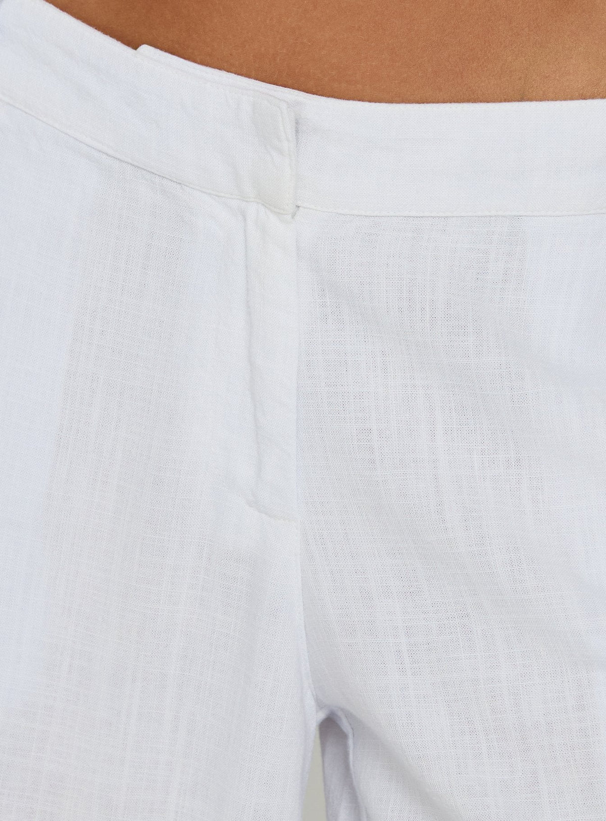 #NOVERA - Pantalón Syrena Blanco Sastre de Pierna Ancha -