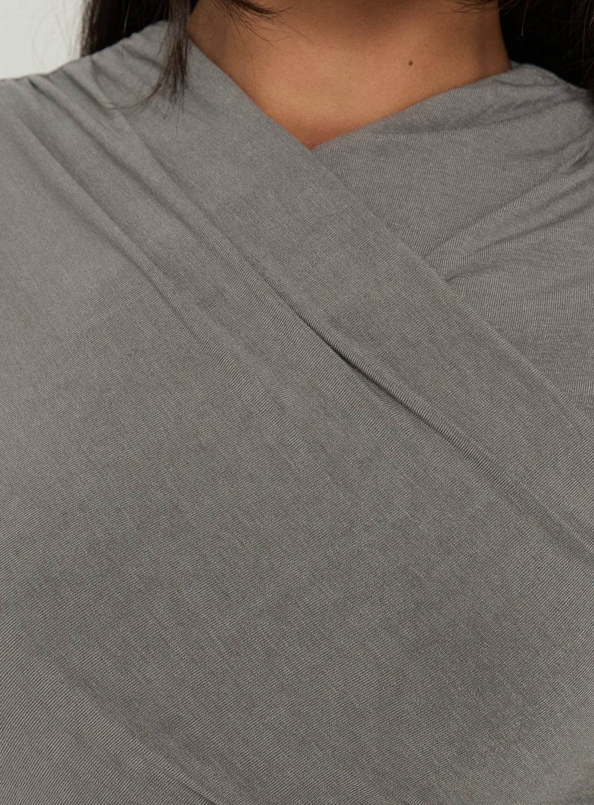#NOVERA - Vestido Mini Kamona Gris Fruncido -