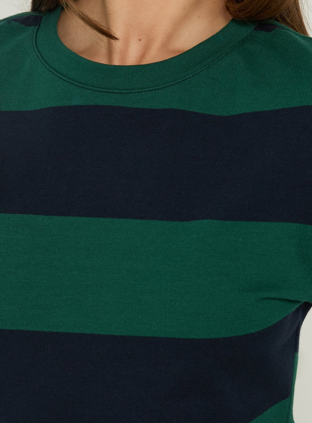 #NOVERA - Camiseta Huelva Verde de Rayas -