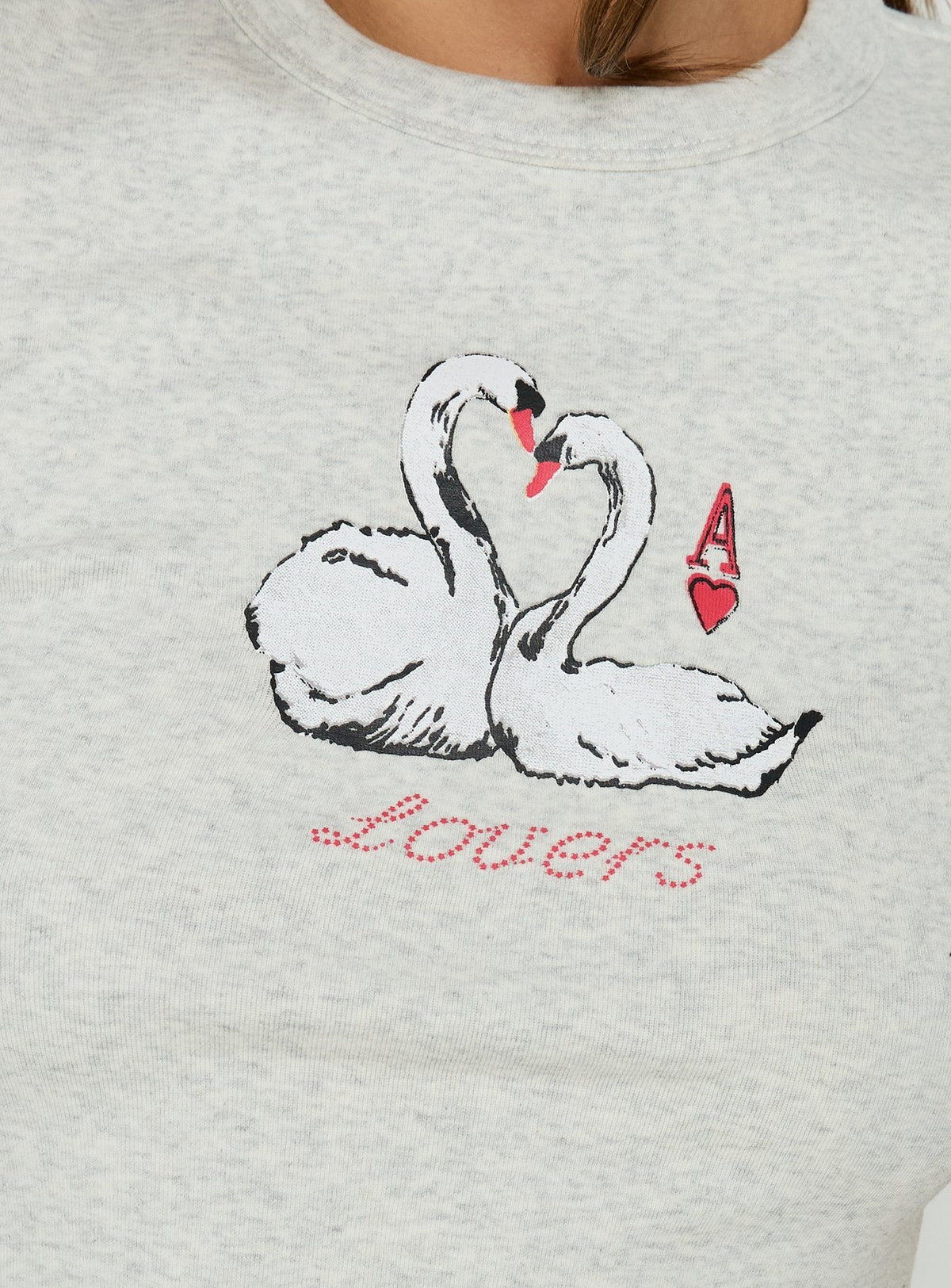 #NOVERA - Camiseta Pedraza Gris Jaspeado Estampada -