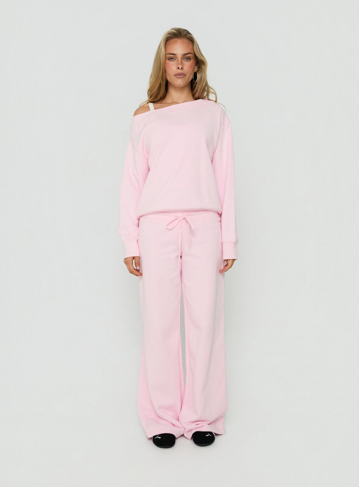 #NOVERA - Jersey Adela Rosa con Hombros Descubiertos -