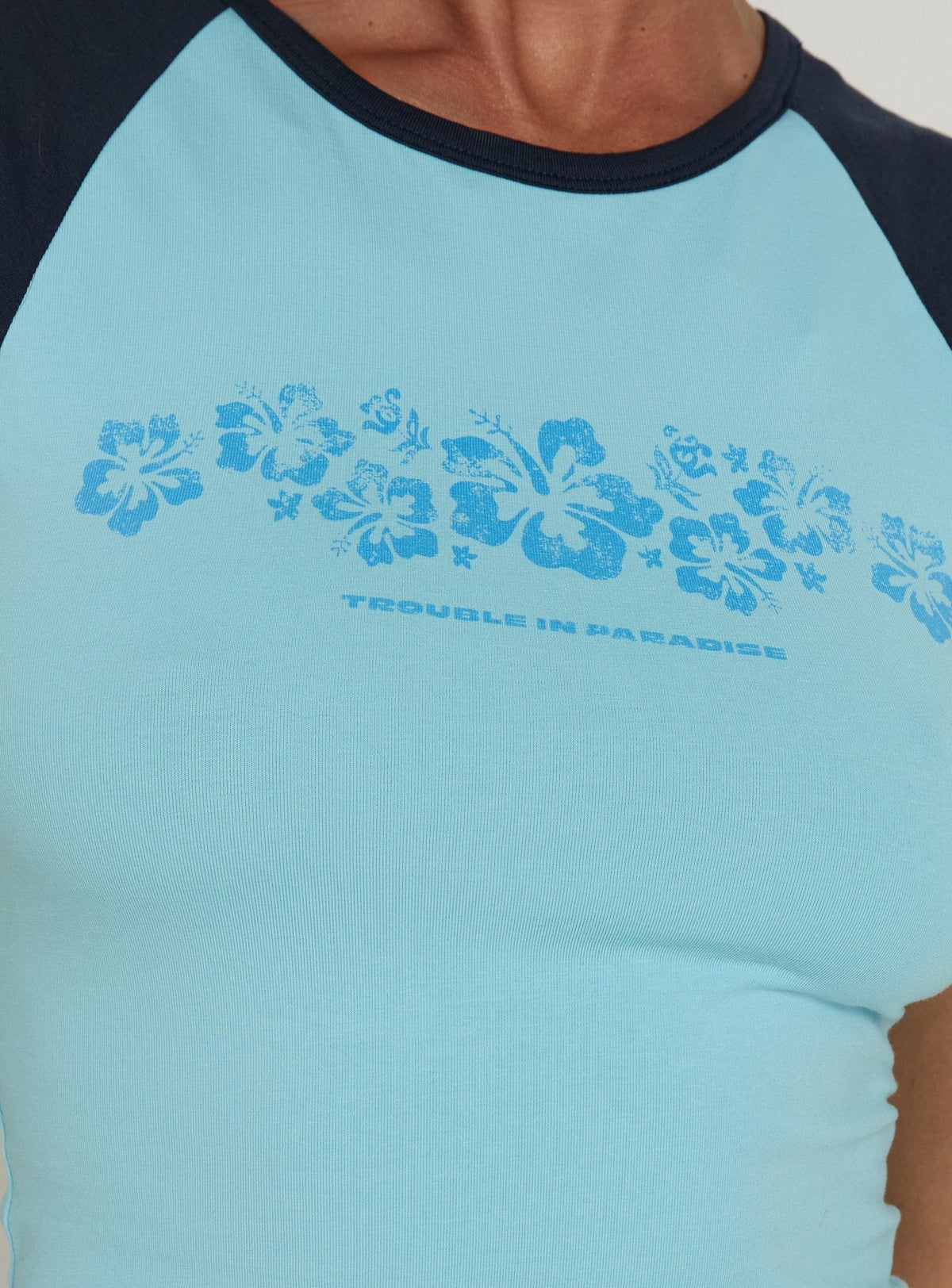 #NOVERA - Camiseta de Tirantes Elisa Azul Estampada -
