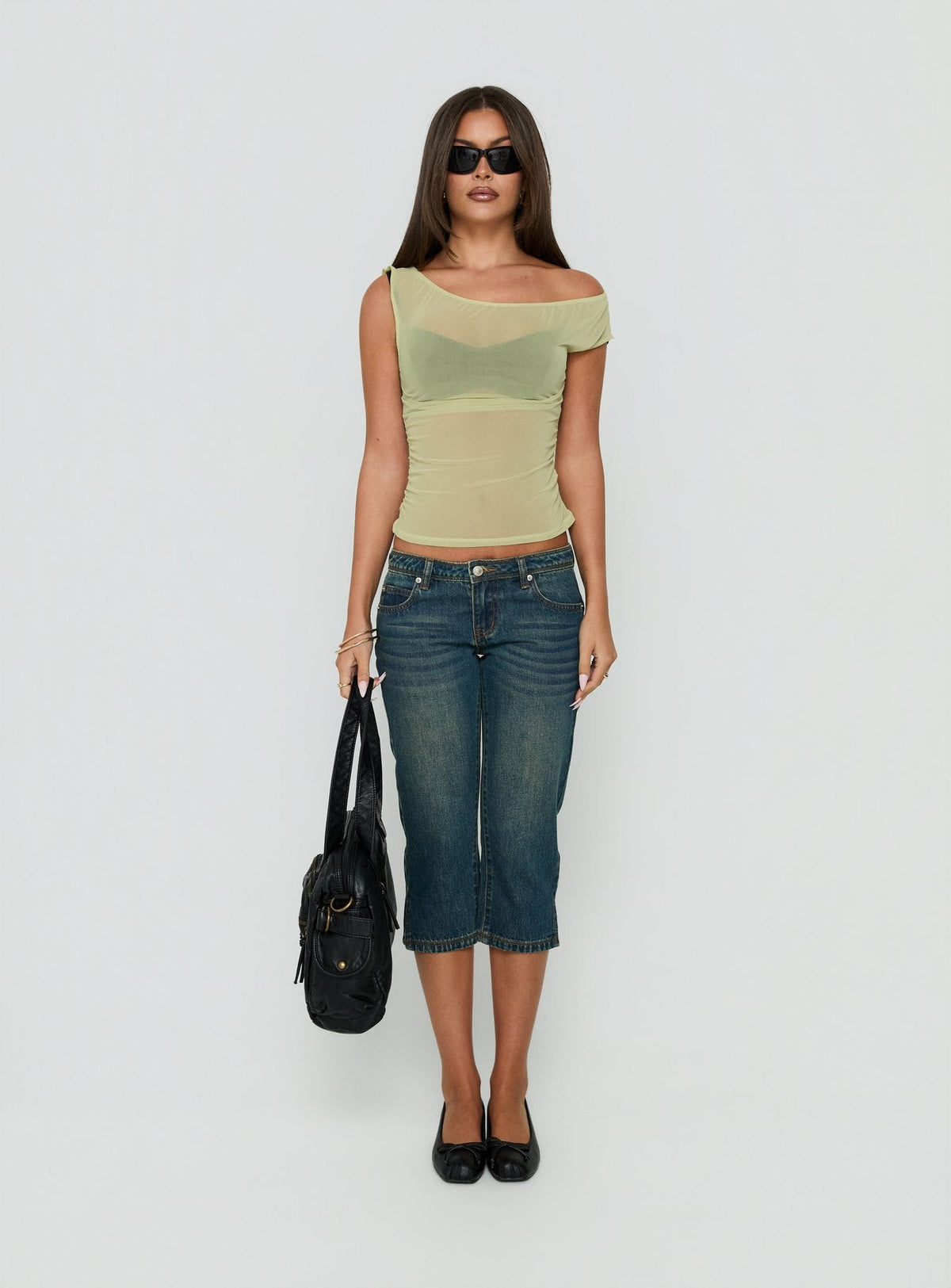 #NOVERA - Top Tanjiro Verde Asimétrico -