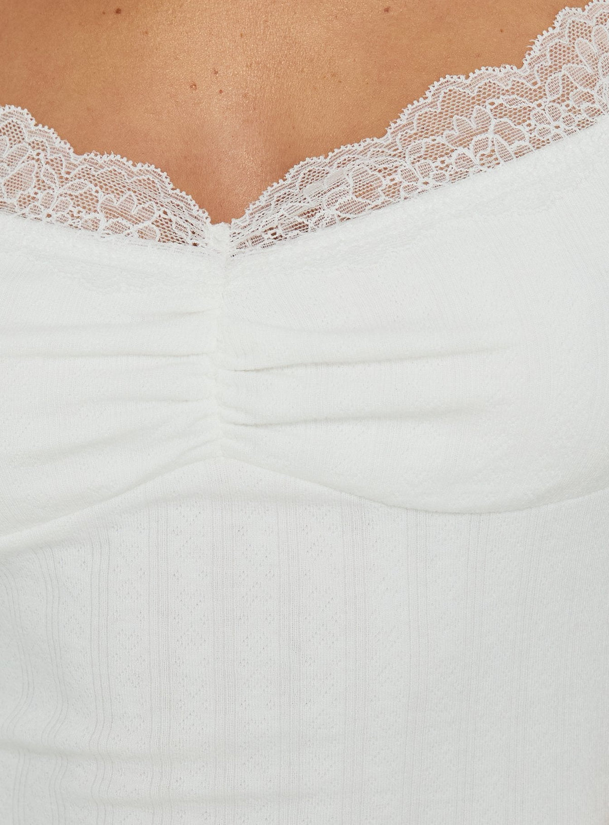 #NOVERA - Top Tovvah Blanco de Encaje -