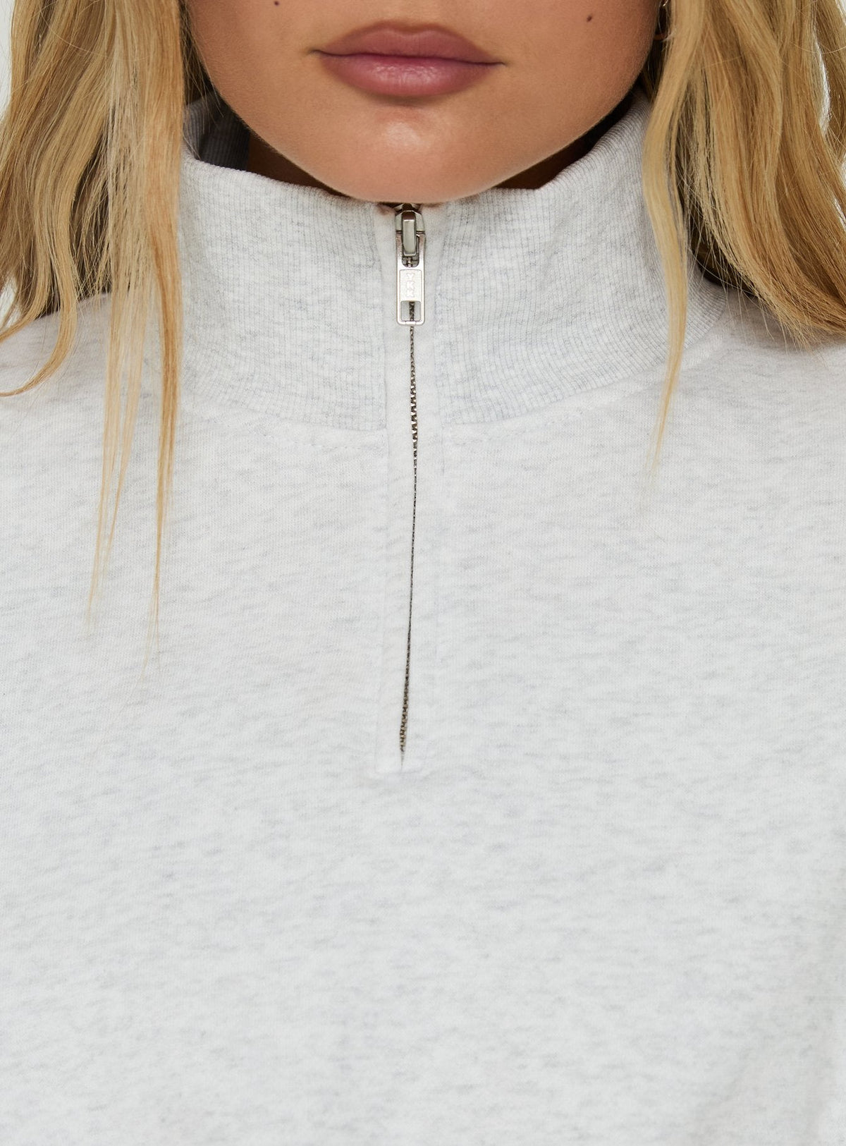 #NOVERA - Jersey Astridd Gris Jaspeado Tobillero Crop -