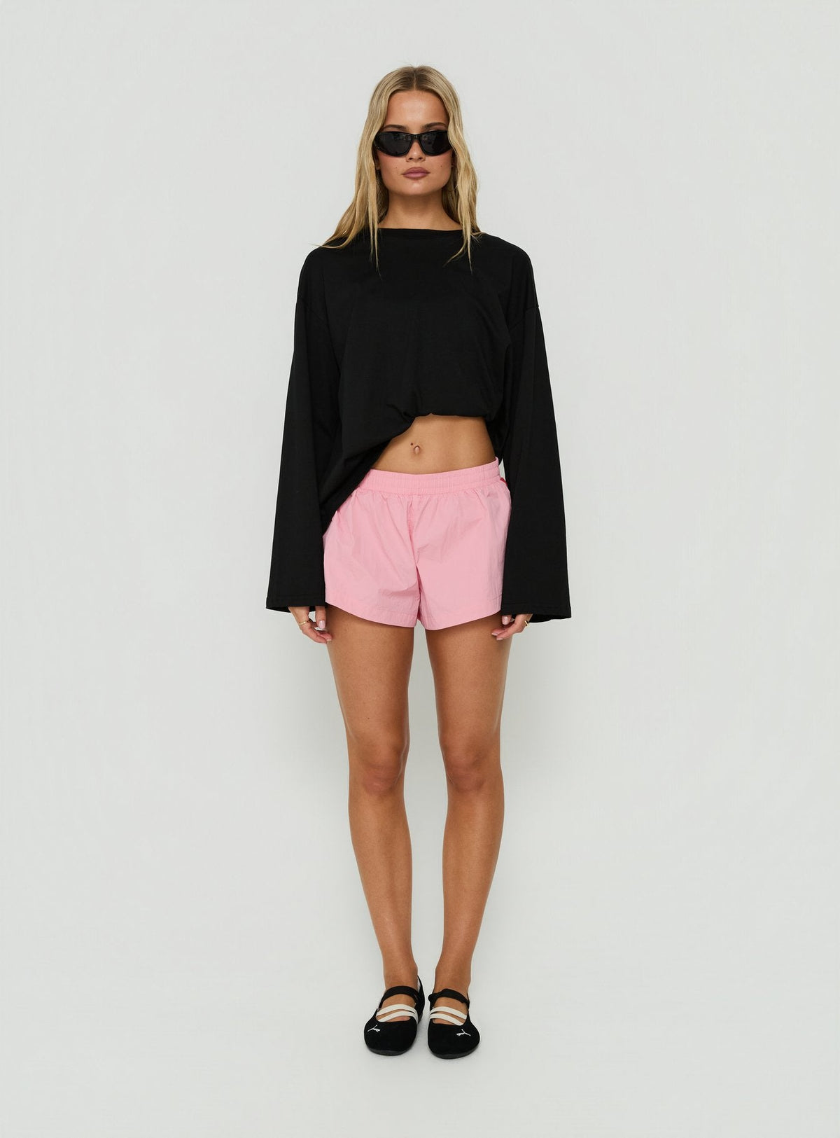 #NOVERA - Shorts Pilar Rosa y Rojos -
