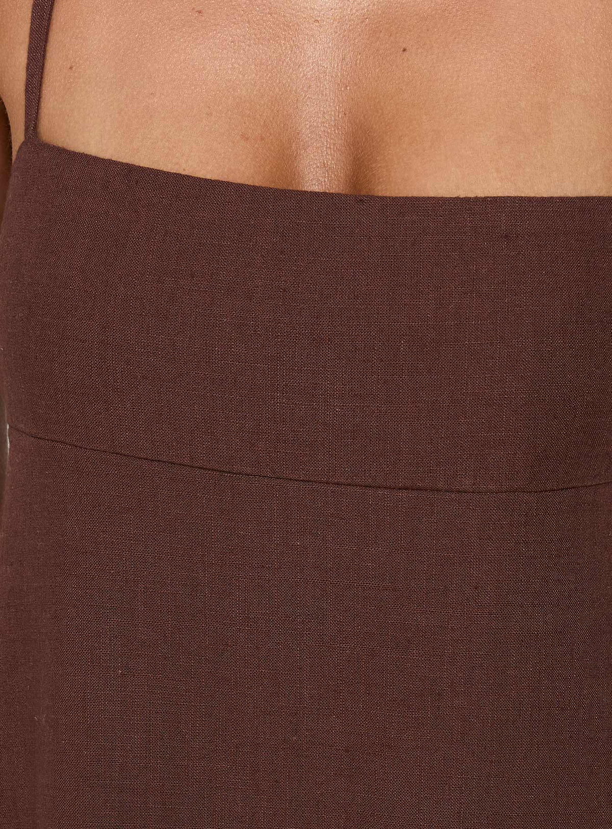 #NOVERA - Vestido Largo Solie Chocolate -