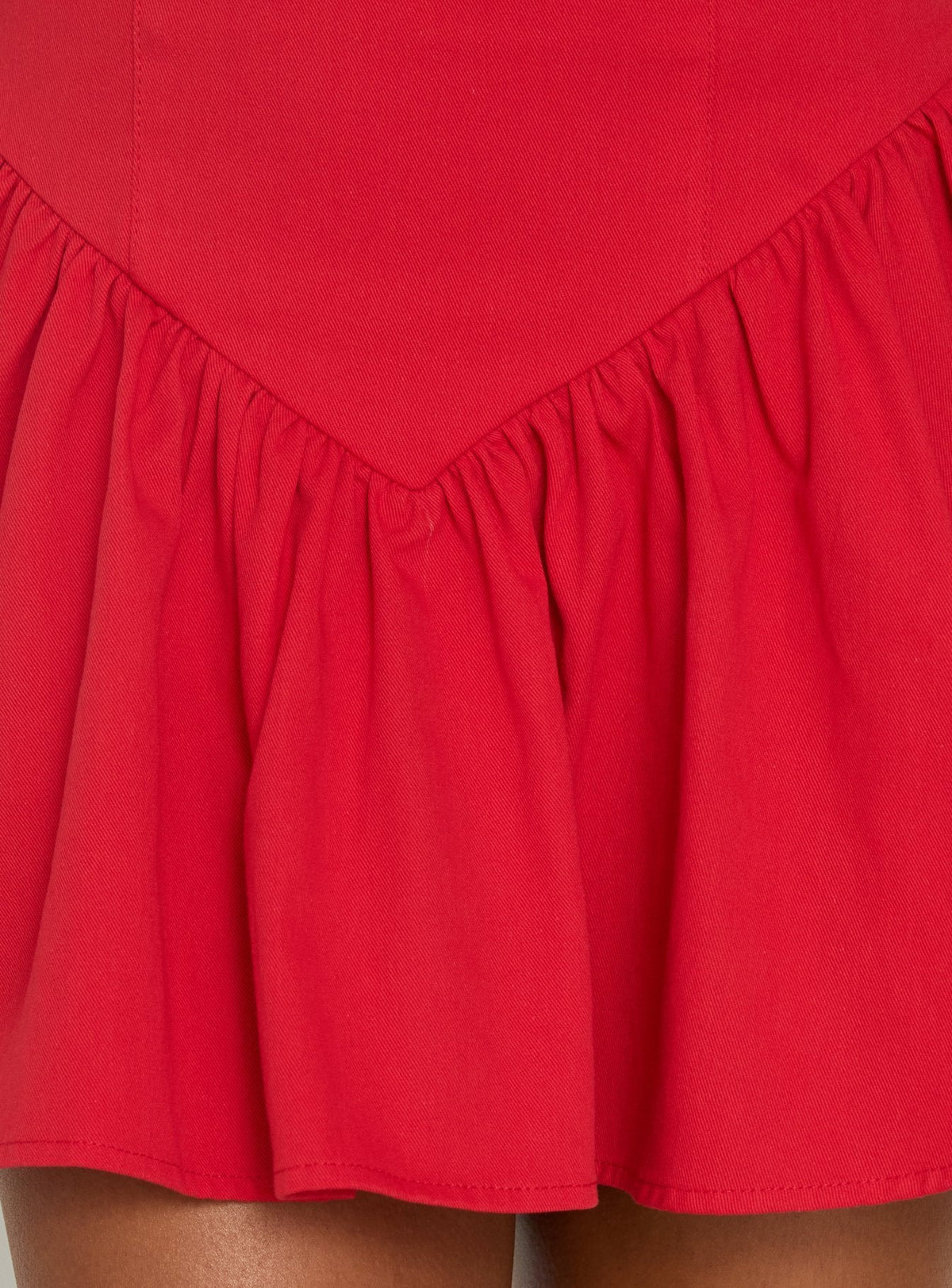 #NOVERA - Vestido Mini Esatora Rojo Halter Acampanado -