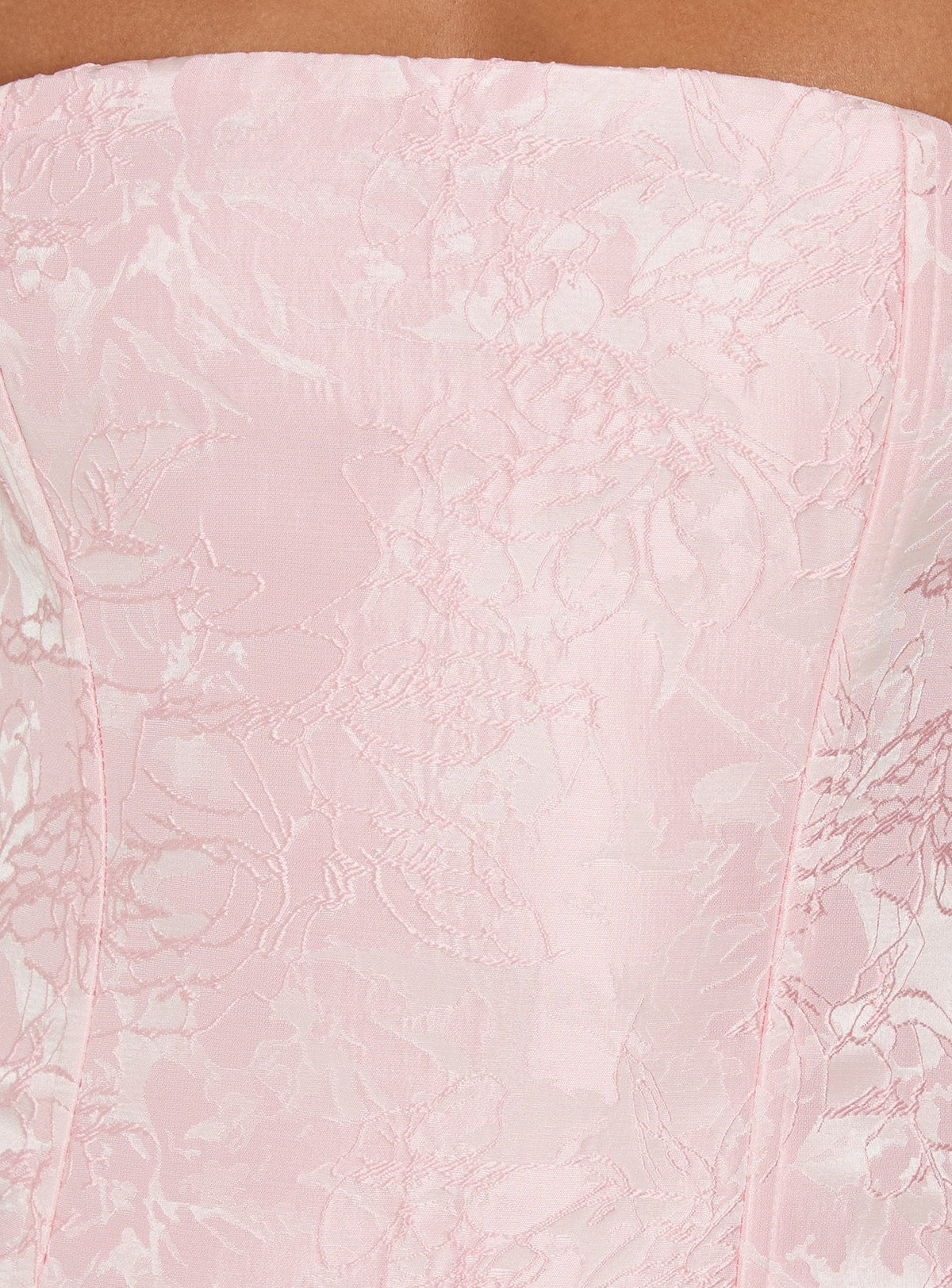 #NOVERA - Vestido Mini Jenevieve Rosa Palabra de Honor -