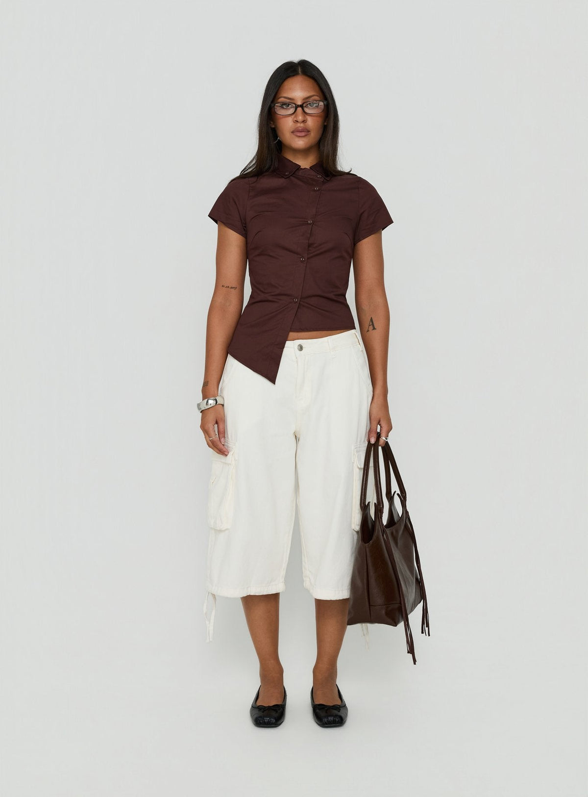 #NOVERA - Shorts Hudsen Crema Largos Cargo -