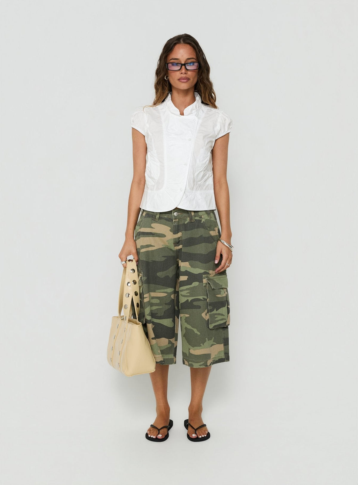 #NOVERA - Top Aryalda Blanco de Manga Corta -
