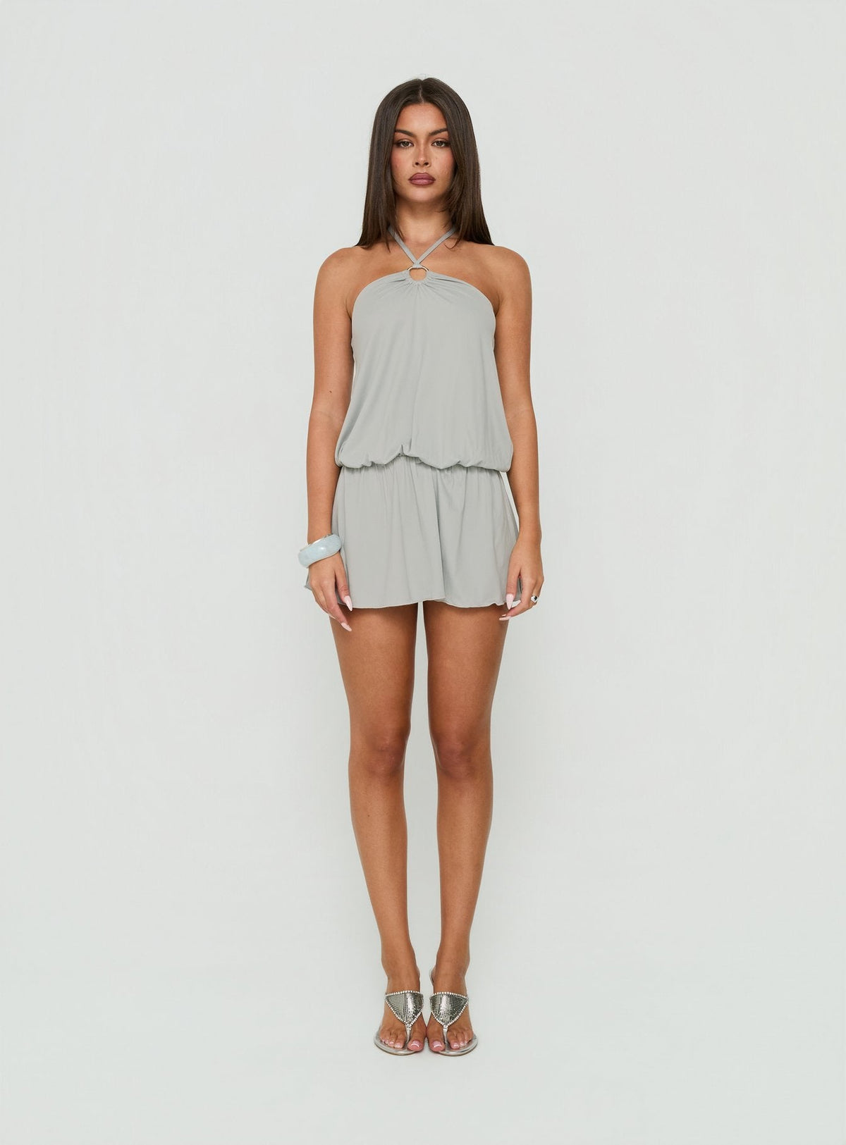 #NOVERA - Mono Corto Roksy Gris -