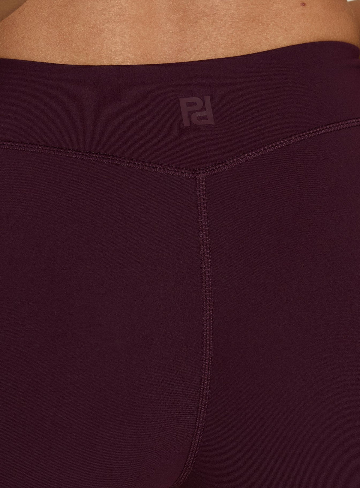 #NOVERA - Shorts Tempo Ciruela de Tiro Bajo -