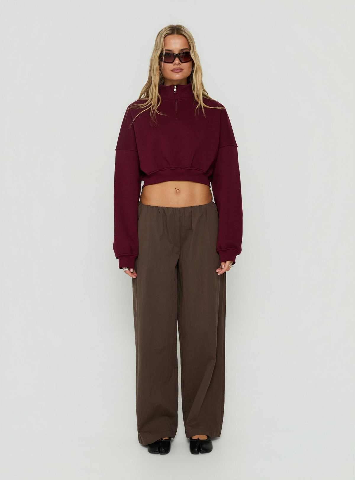 #NOVERA - Jersey Astridd Cereza Tobillero Crop -