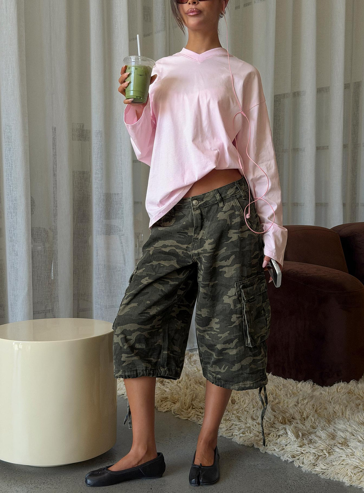 #NOVERA - Shorts Hudsen Camuflaje Largos Cargo II -
