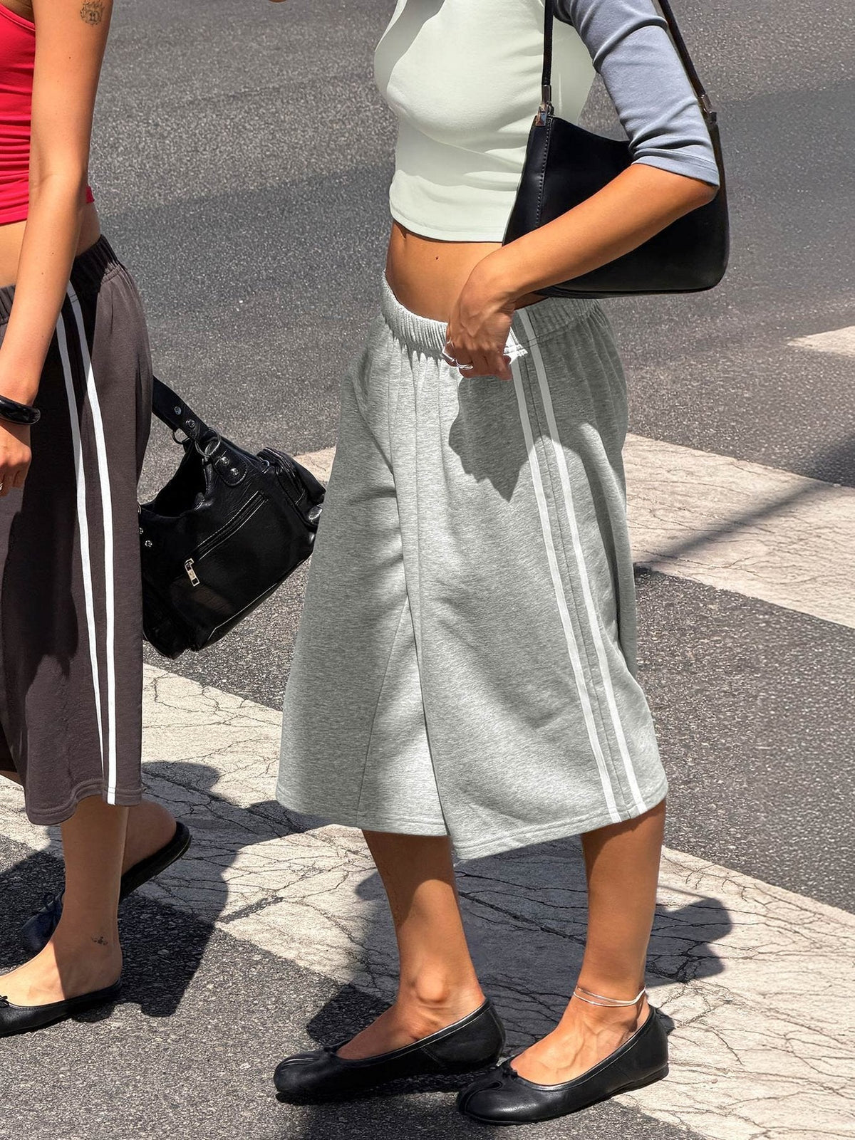 #NOVERA - Shorts Sayllor Gris Jaspeado Largos -