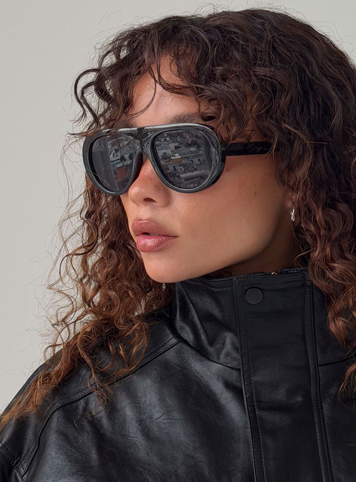 #NOVERA - Gafas de Sol Amorra Negras Oversize -