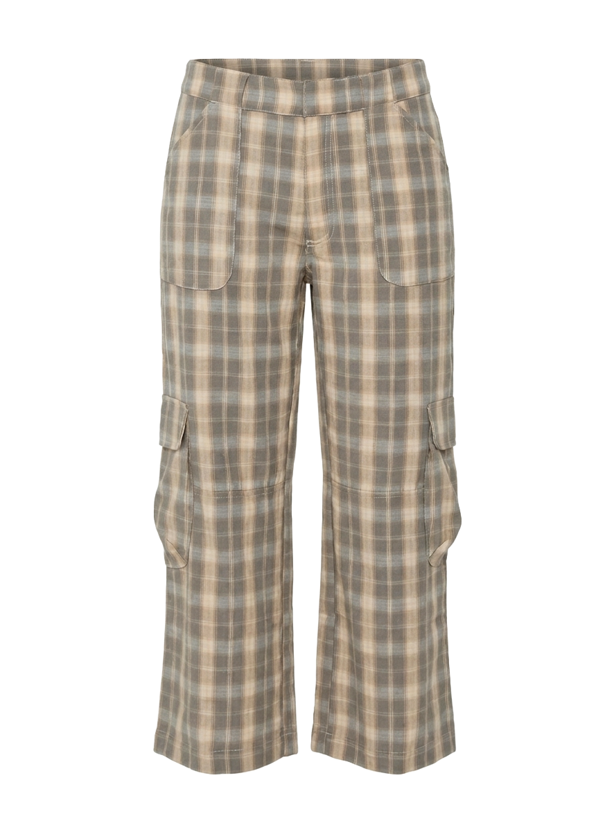 #NOVERA - Pantalón Indee de Cuadros Crop Cargo -
