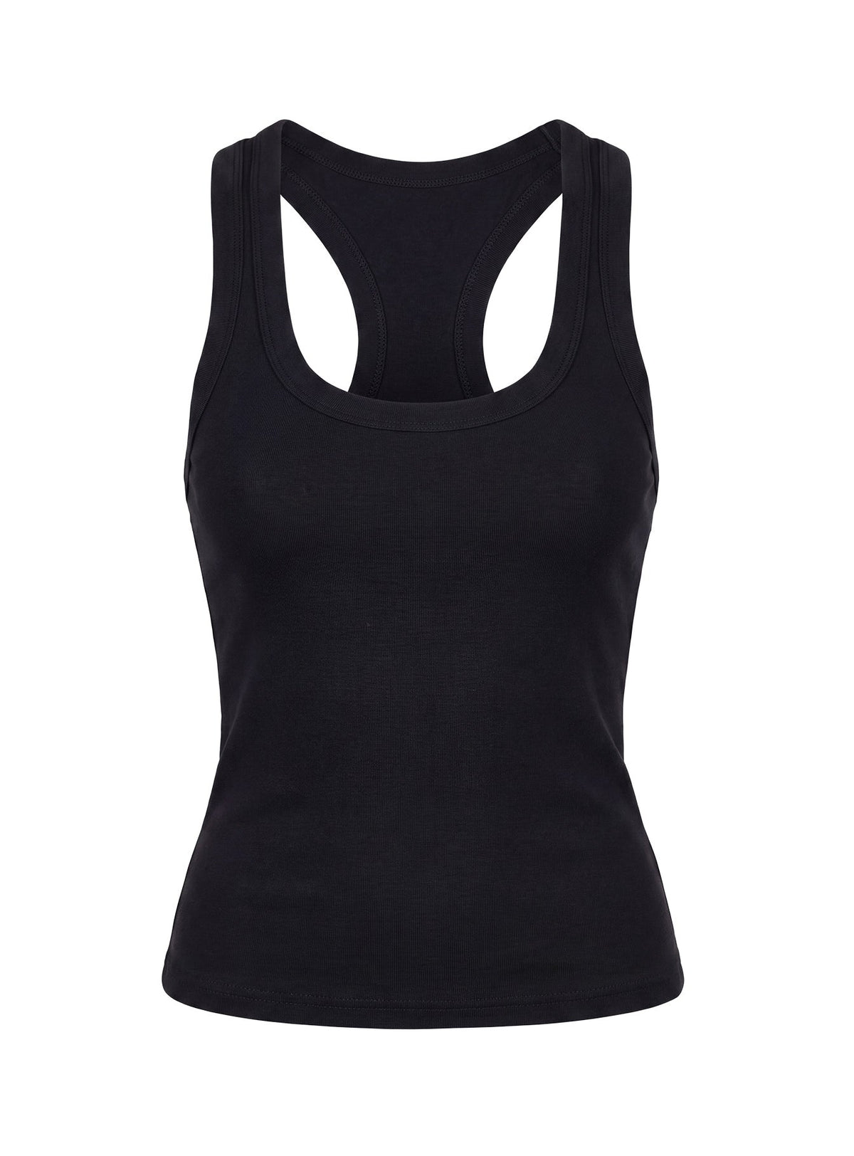 #NOVERA - Camiseta de Tirantes Define Negra Espalda Nadadora -