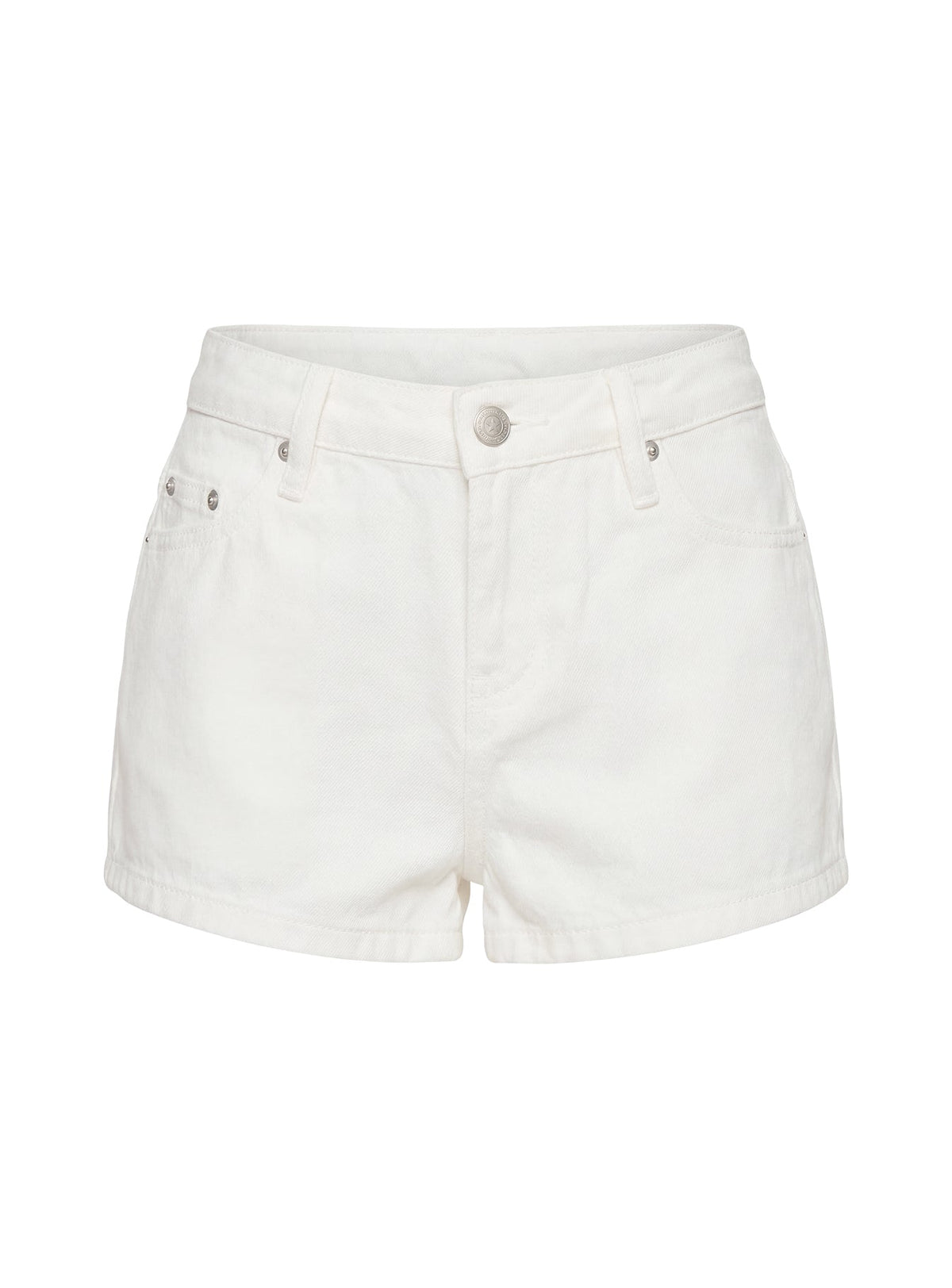 #NOVERA - Shorts Dreamful Blancos de Tiro Bajo Denim -