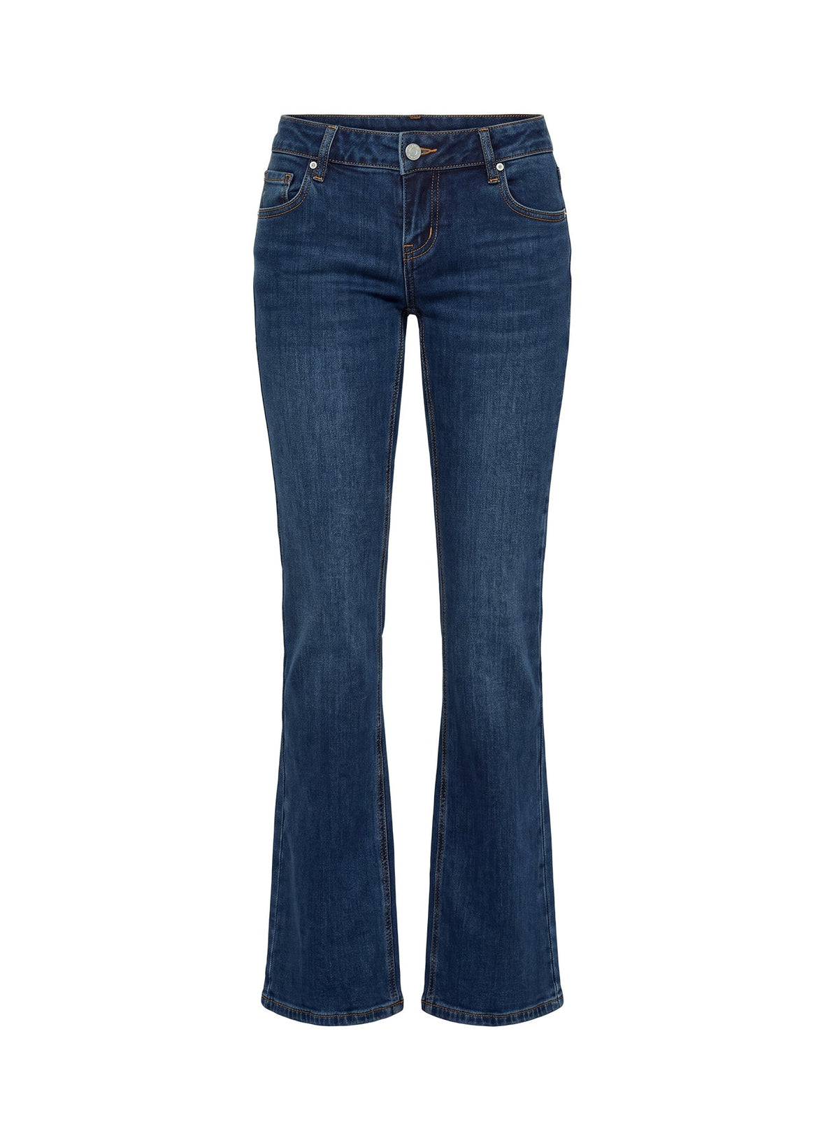 #NOVERA - Vaqueros Naketa Azul Medio Lavado de Tiro Bajo Bootcut -