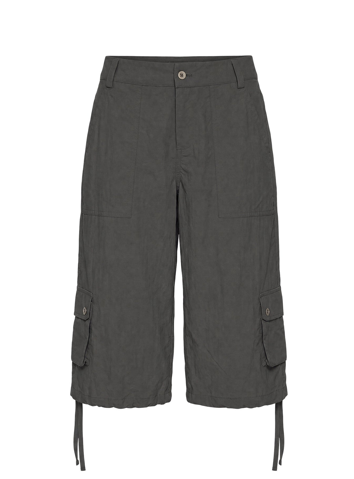 #NOVERA - Pantalón Relaxer Gris Antracita Tobillero Cargo -