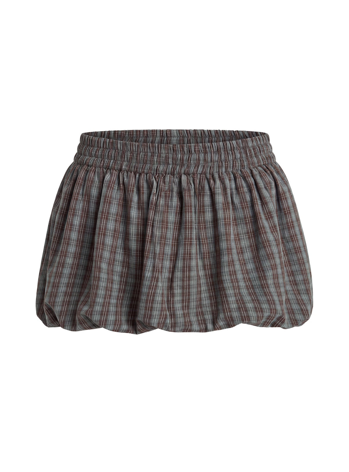 #NOVERA - Falda Pantalón Tuckerr Gris de Cuadros -
