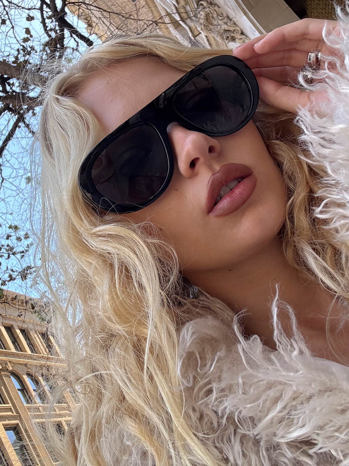 #NOVERA - Gafas de Sol Amorra Negras Oversize -