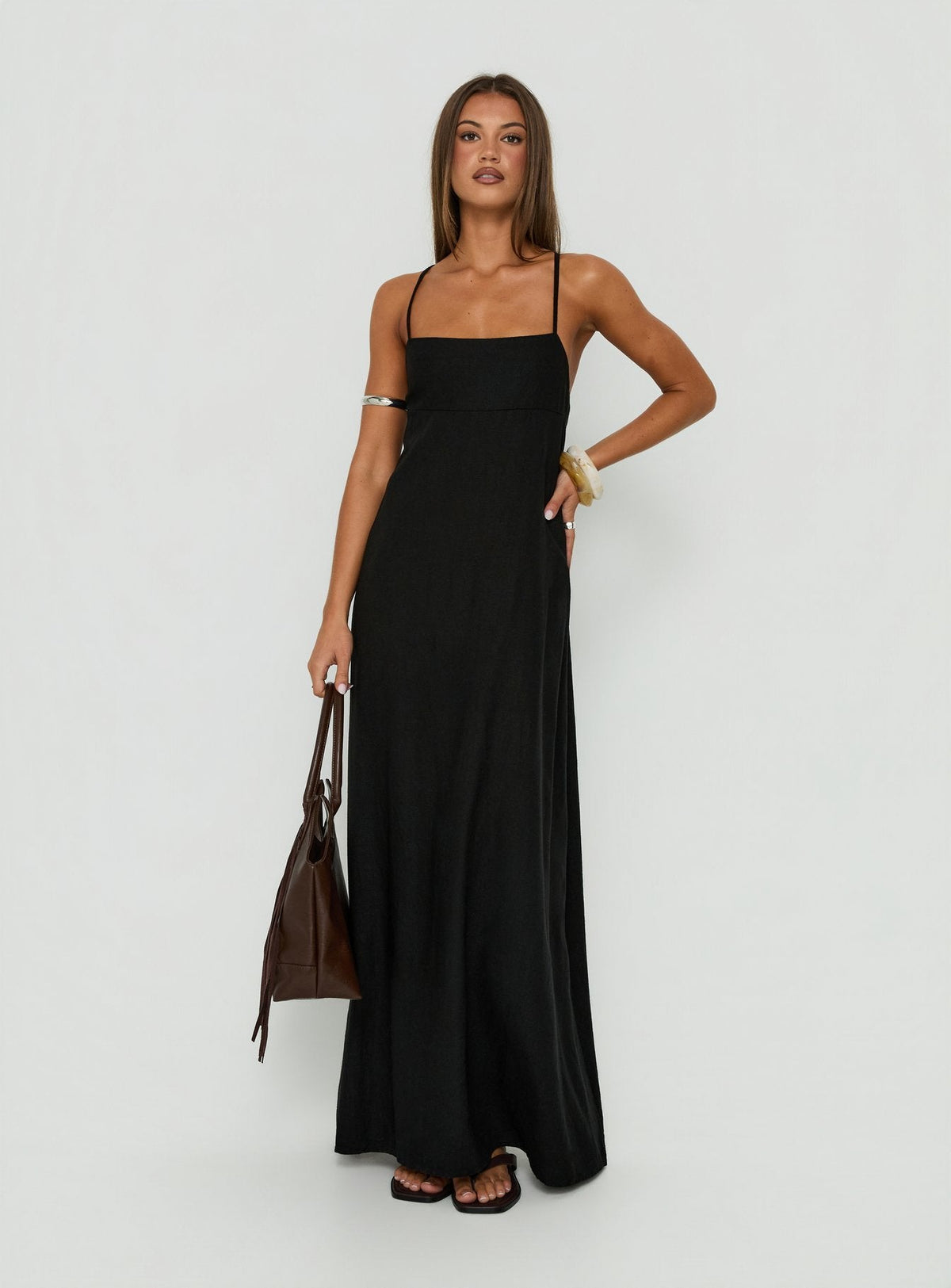 #NOVERA - Vestido Largo Solie Negro -