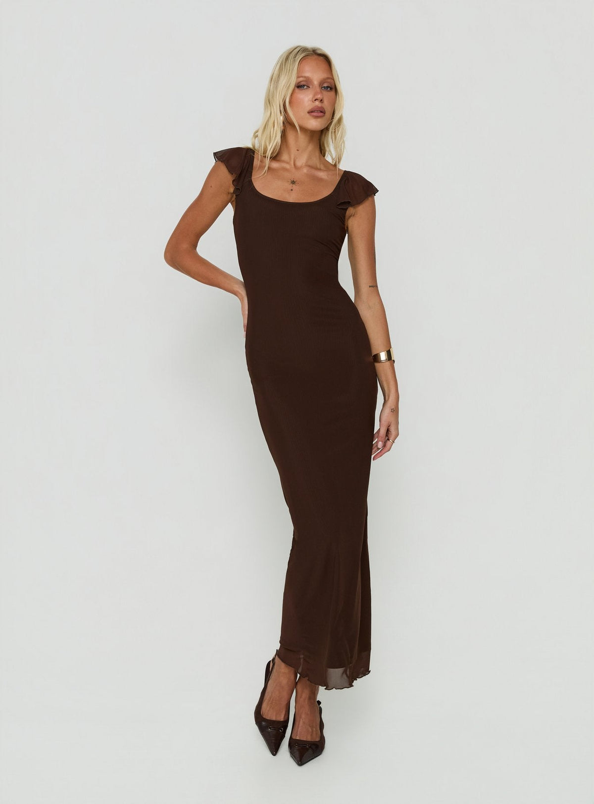 #NOVERA - Vestido Largo Sandberg Chocolate -