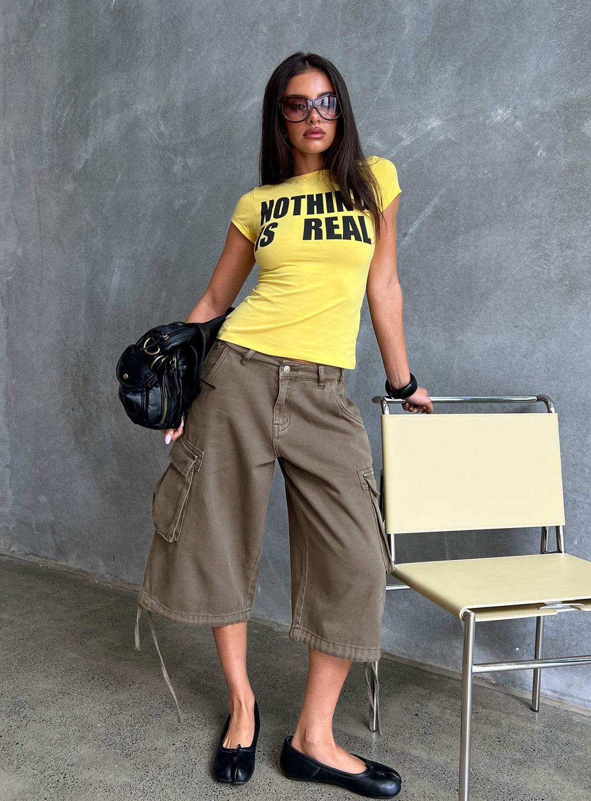 #NOVERA - Shorts Hudsen Caqui Largos Cargo -