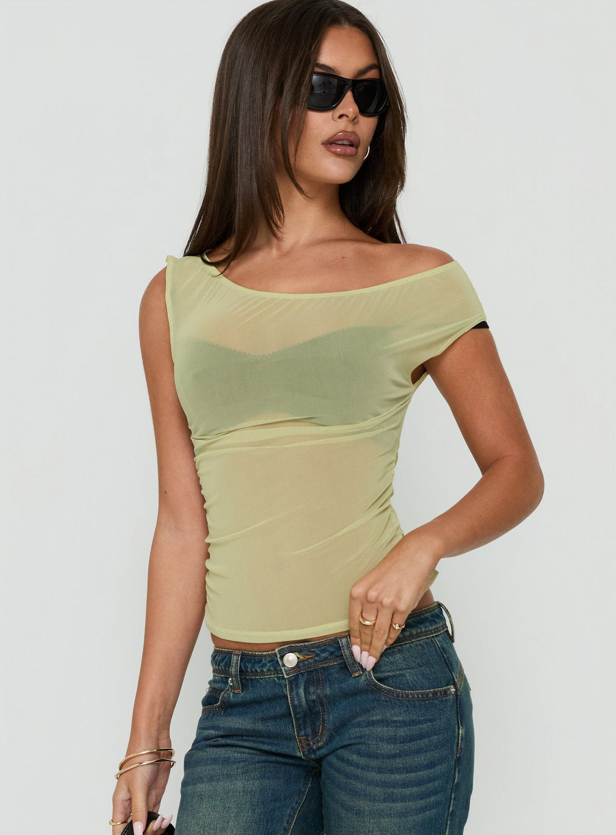 #NOVERA - Top Tanjiro Verde Asimétrico -