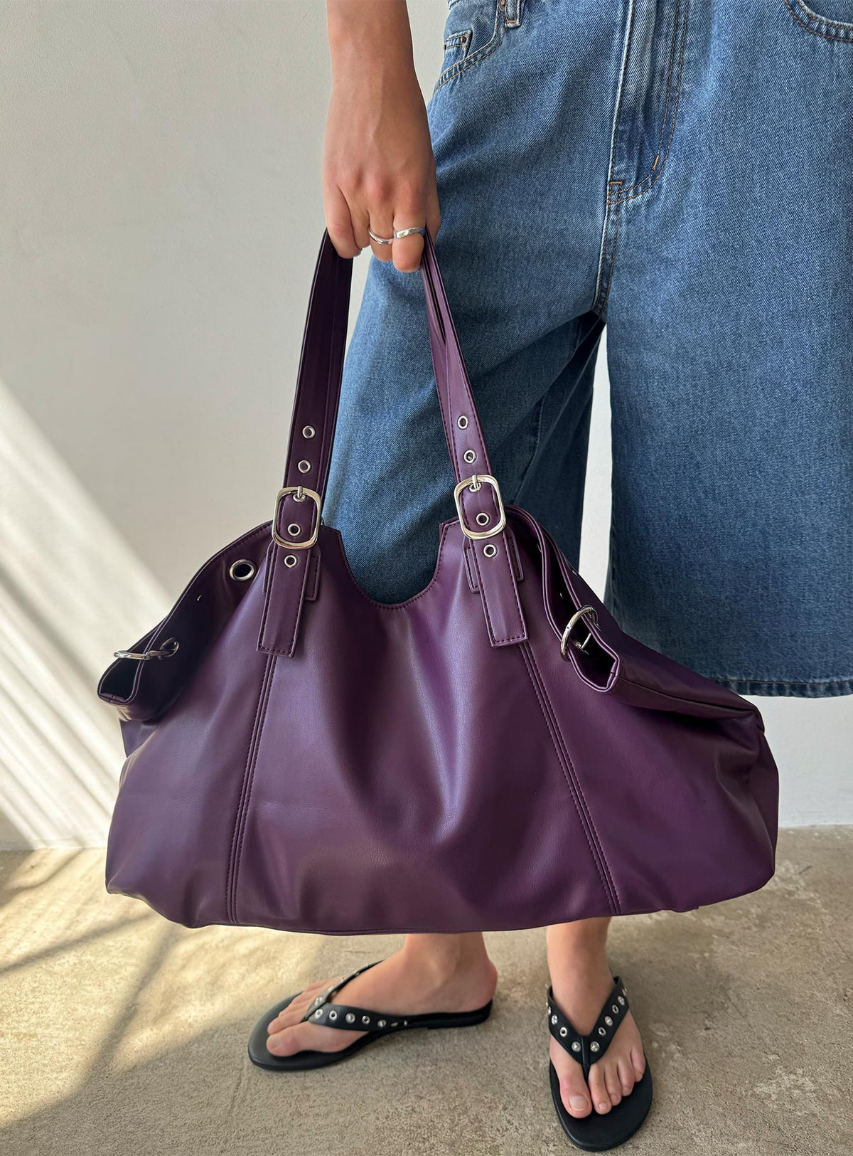 #NOVERA - Bolso de Hombro Amaria Ciruela -