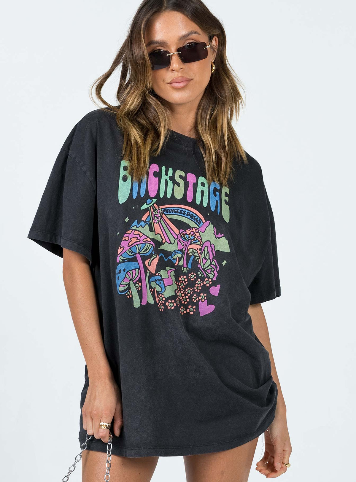 #NOVERA - Camiseta Ainhoa Negra Oversize -