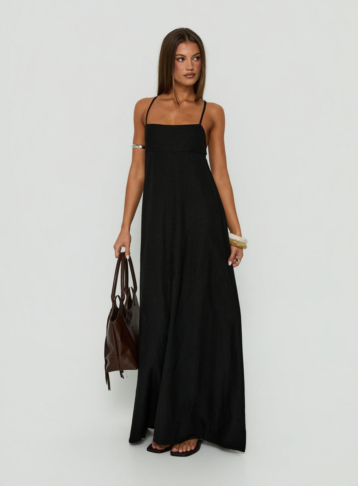 #NOVERA - Vestido Largo Solie Negro -