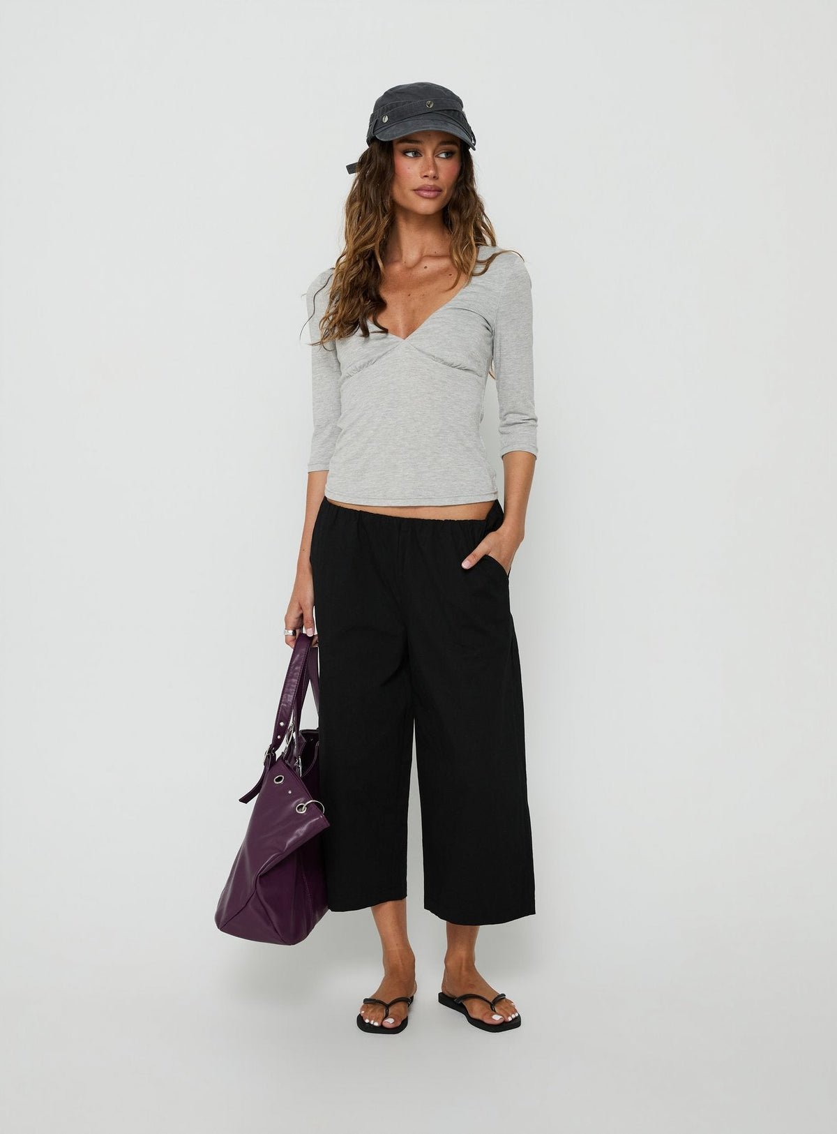 #NOVERA - Pantalón Lunea Negro Tobillero -