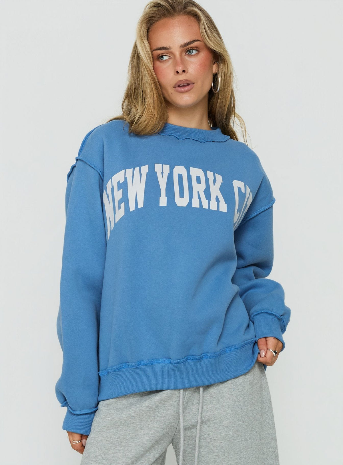 #NOVERA - Jersey York Azul Oversize -