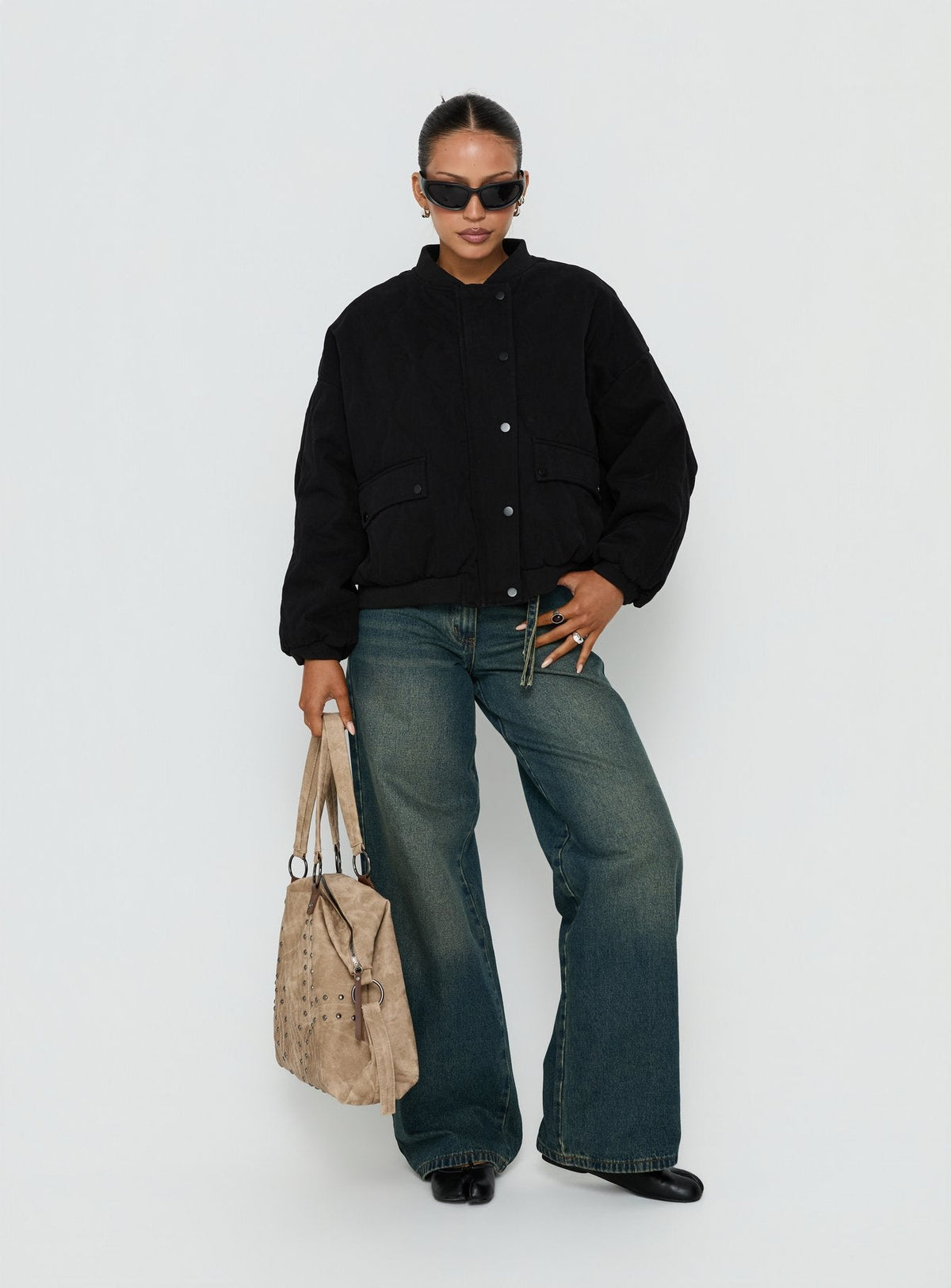 #NOVERA - Chaqueta Alba Negra Acolchada -